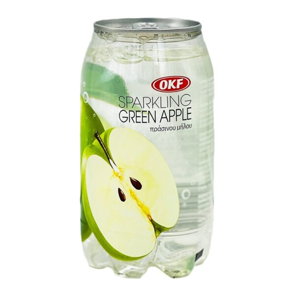 آب گاز دار با طعم سیب سبز OKF